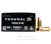 Federal Punch 40 S&amp;W Ammo - 20 Rounds of 165 Grain JHP Ammunition