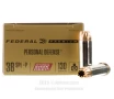 Federal Hydra-Shok Deep 38 Special +P Ammo - 20 Rounds of 130...