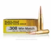 Black Hills Gold Ammunition 308 Win Ammo - 20 Rounds of 168 Grain...