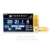 Federal Speed-Shok 20 Gauge Ammo - 25 Rounds of 2-3/4&quot; 3/4 oz. #4...