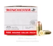 Winchester USA 45 ACP Ammo - 100 Rounds of 230 Grain FMJ Ammunition