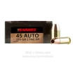 Barnes VOR-TX 45 ACP Ammo - 20 Rounds of 185 Grain TAC-XP Ammunition