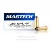 Magtech 38 Special +P Ammo - 50 Rounds of 158 Grain SJHP Ammunition