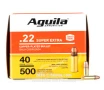 Aguila 22 LR Ammo - 500 Rounds of 40 Grain CPRN Ammunition
