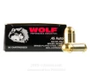 Wolf 45 ACP Ammo - 500 Rounds of 230 Grain FMJ Ammunition (STEEL...