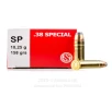 Sellier and Bellot 38 Special Ammo - 1000 Rounds of 158 Grain SJSP...