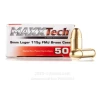 MAXXTech Brass 9mm Ammo - 500 Rounds of 115 Grain FMJ Ammunition