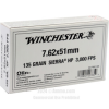 Winchester 7.62x51 Ammo - 200 Rounds of 135 Grain HP Ammunition