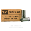 Winchester Military 12 Gauge Ammo - 250 Rounds of 9 Pellet 00...