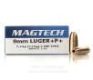 Magtech 9mm +P+ Ammo - 50 Rounds of 115 Grain JHP Ammunition