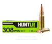 Ammo Inc. Hunt LR 308 Win Ammo - 20 Rounds of 165 Grain SST Ammunition