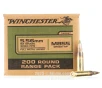 Winchester 5.56x45 Ammo - 200 Rounds of 62 Grain FMJ M855 Ammunition