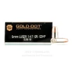 Speer 9mm Ammo - 1000 Rounds of 147 Grain JHP Ammunition