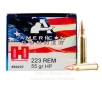Hornady American Gunner 223 Rem Ammo - 500 Rounds of 55 Grain HP...