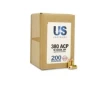 US Cartridge 380 ACP 90 Grain JHP (Bulk 200 Rounds)