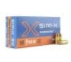 SIM-X RangeCore 9mm 50 Gr Lead-Free FMJ (Case)