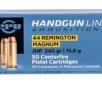 PPU Handgun 44 Rem Mag 240 gr Jacketed Hollow Point (JHP) Handgun Ammo – 50 Rounds