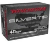 Winchester Ammunition Silvertip 40 S&amp;W 155 Grain Hollow Point Handgun Ammo – 20 round box