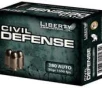 Liberty Ammunition LACD380023 Civil Defense 380 ACP 50 gr 1500 fps Lead-Free Fragmenting Hollow Point (LFFHP) Handgun Ammo – 20 Rounds