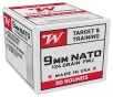 Winchester USA 9mm Handgun Ammo - FMJ - 124 Grain - 50 Round
