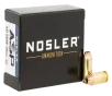 Nosler Match Grade JHP .40 Smith &amp; Wesson 180 Grain 1005 Velocity Handgun Ammo