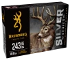 Browning Silver Series .243 Win 100 Grain Plated Soft Point Centerfire Rifle Ammo