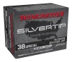 Winchester Silvertip HP .38 Special 110 Grain Handgun Ammo