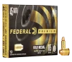 Federal Premium Gold Medal .45 ACP 185 Grain FMJ Semi-Wadcutter Handgun Ammo