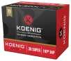 KOENIG JHP .38 Super Auto 110 Grain Centerfire Handgun Ammo