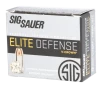 SIG SAUER Elite Performance JHP 9mm Luger 115 Grain V-Crown Handgun Ammo - 20 Rounds
