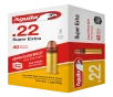 Aguila Super Extra High Velocity .22 LR 40 Grain Copper-Plated Solid Point Rimfire Ammo