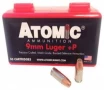 Atomic 00409 Pistol  9mm Luger +P 124 gr Bonded Match Hollow Point 50 Bx/ 10 Cs