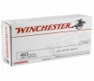 Winchester Ammo Q4238 USA  40 S&amp;W 180 gr Full Metal Jacket (FMJ) 50 Bx/ 10 Cs