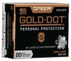 Speer Ammo 23618GD Gold Dot Personal Protection 9mm Luger 124 gr Hollow Point (HP) 20 Bx/ 10 Cs