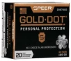 Speer Ammo 23970GD Gold Dot Personal Protection 40 S&amp;W 165 gr Hollow Point (HP) 20 Bx/ 10 Cs