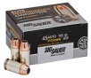 Sig Sauer E45AP045 Elite V-Crown  45 ACP 185 gr Jacketed Hollow Point (JHP) 50 Bx/ 20 Cs