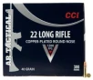 CCI 956 Target &amp; Plinking AR Tactical 22 LR 40 gr Copper-Plated Round Nose 300 Rd Box