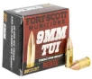 Fort Scott Munitions 9mm Luger 80 gr Tumble Upon Impact (TUI) 20rd Box