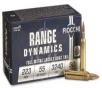 Fiocchi Range Dynamics .223 Rem, 55gr FMJBT, 50rd Box