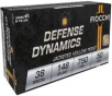 Fiocchi 38E Defense Dynamics  38 Special 148 gr Jacketed Hollow Point (JHP) 50rd BOX