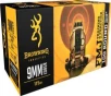 Browning Ammo B191800094 Training &amp; Practice  9mm Luger 115 GR Full Metal Jacket (FMJ) 100 Bx/ 5 Cs (Value Pack)