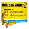 Buffalo Bore Ammunition 33B/20 Pistol  38 Super +P 124 gr Jacketed Hollow Point (JHP) 20 Bx/ 12 Cs