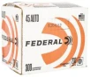 Federal C45230A300 45 ACP 230 gr Full Metal Jacket (FMJ) Rifle Ammunition 300 rd BOX
