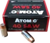 ATOMIC AMMO .40SW 155GR. BONDED JHP 20-PACK