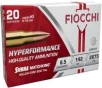 Fiocchi Hyperformance 6.5 Creedmoor, 142gr Sierra Matchking HPBT, 20rd Box
