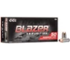 CCI 3477 Blazer Clean Fire 40 S&amp;W 180 GR Total Metal Jacket