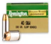 Remington Golden Saber 40 S&amp;W 180 GRAIN Bonded Jacket Hollow Point Ammunition