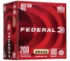Federal WM52232 Champion Training 40 S&amp;W 180 gr Full Metal Jacket (FMJ) 200 Per Box/ 5 Cs