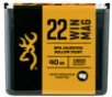 Browning BPR Performance 22 Winchester Magnum Rimfire 40GR Jacketed Hollow Point
