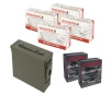 Winchester 9MM FMJ 124 GRAIN 600 RDS + Silvertip 9MM JHP 147GR +P 40 RDS + MILITARY AMMO CAN